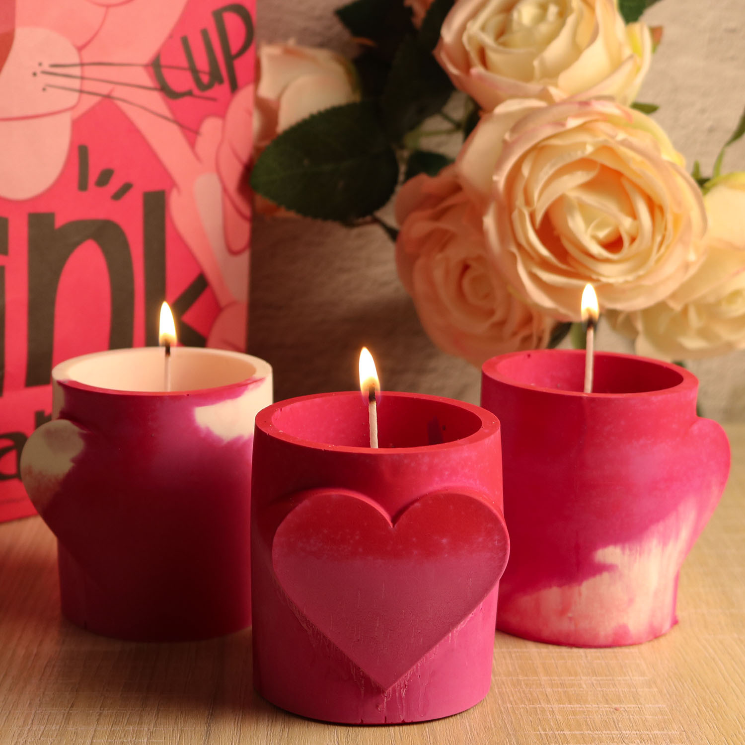Soap Making Home - Love Candle Cup Scented Candle Silicone