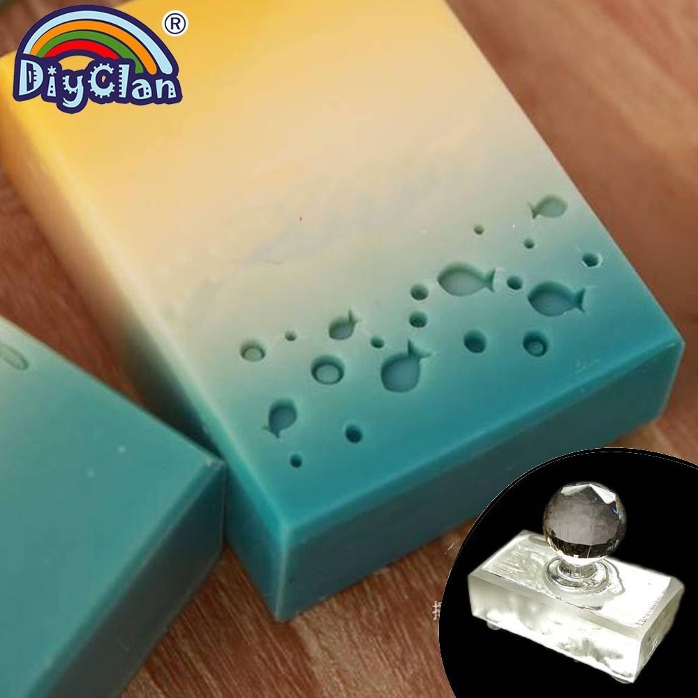 Soap Stamp Custom - Cute Fish Group Handmade Acrylic Soap