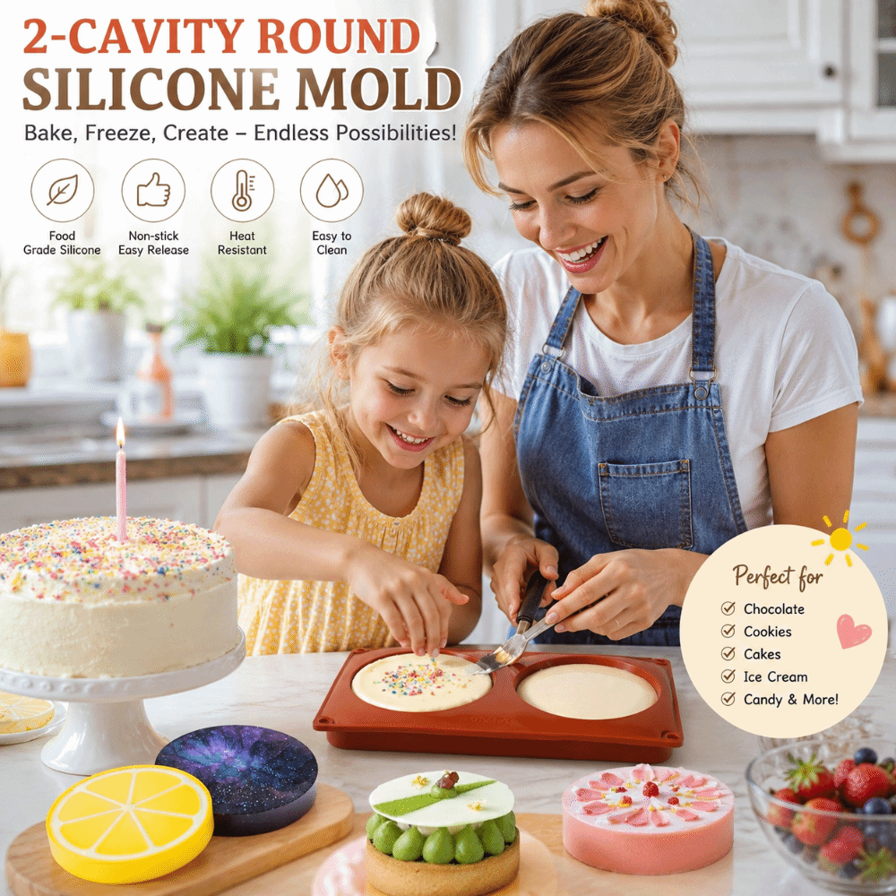 Soap Making Utensils - Cylinder Shaped Silicone Baking Mold Large