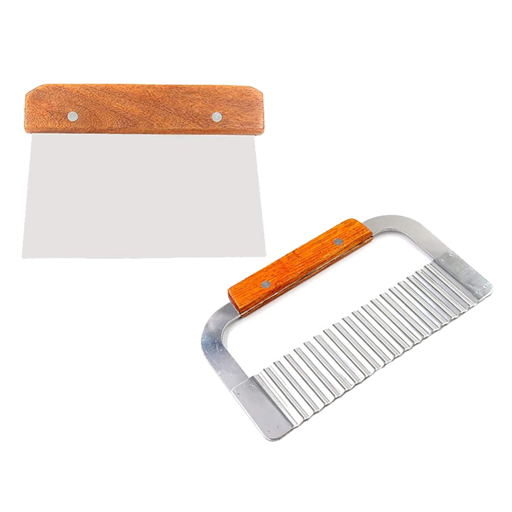 Soap Making Utensils - 2 Pack Stainless Steel Wavy &