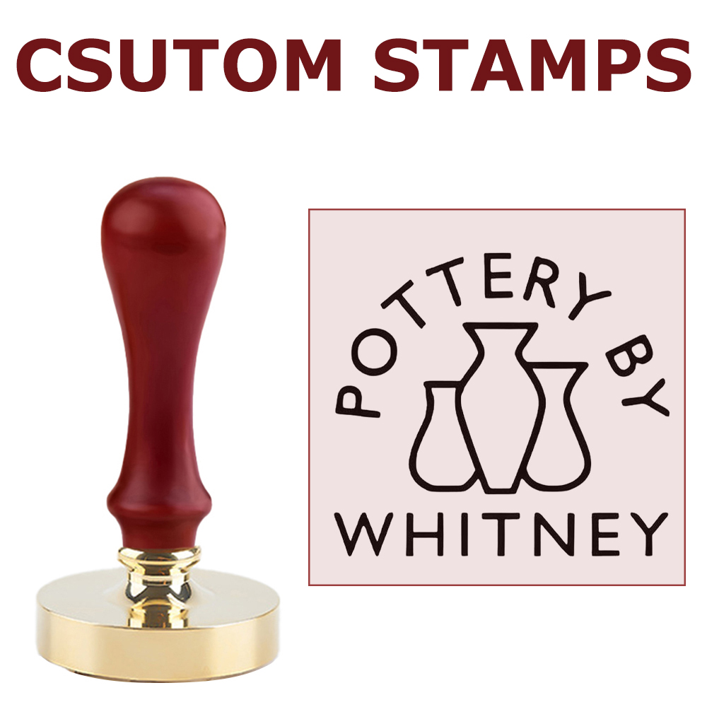 Soap Stamp Custom - Personalized Pottery Stamp for Clay Custom
