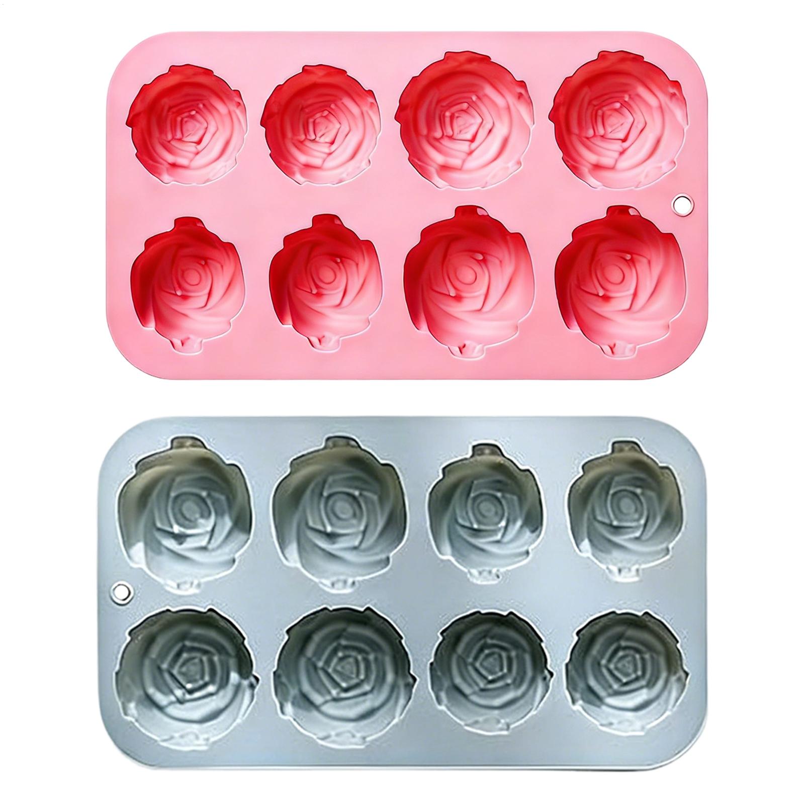 Soap Making Home - 8 Holes Rose Flower Silicone Molds