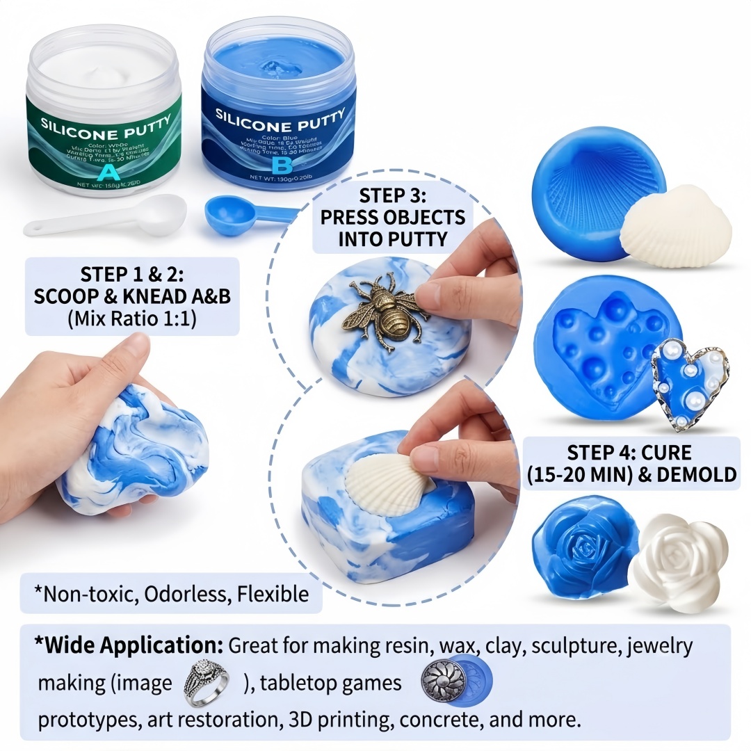 Silicone Putty Mold Making Sup - Soap Making Utensils 评论和价格