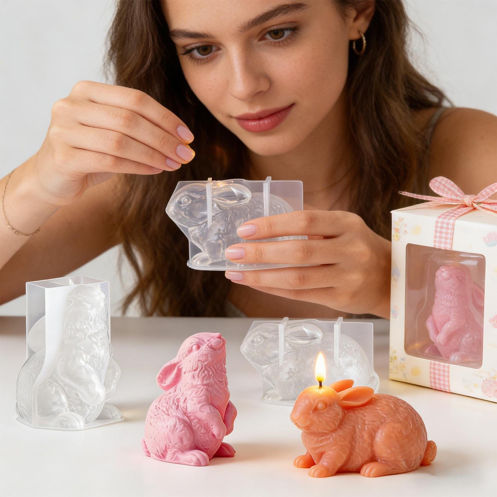 Bunny Silicone Mold 3D Craftin - Soap Making Art 评论和价格