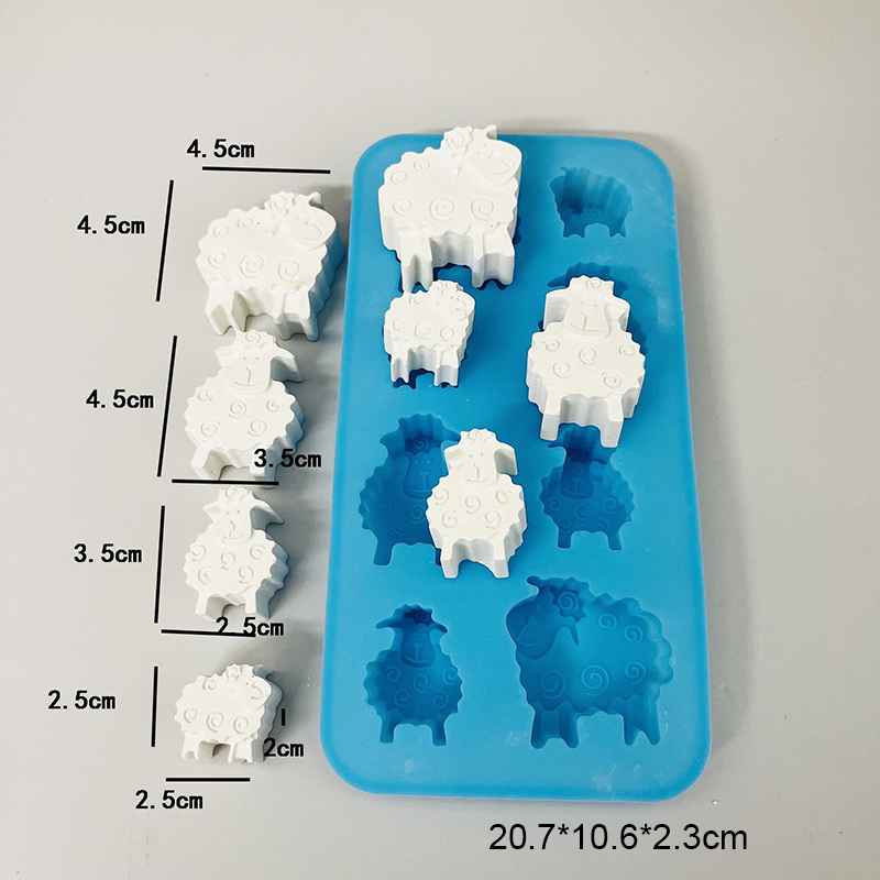 Sheep Silicone Mold For Soap M - Soap Making Art 评论和价格
