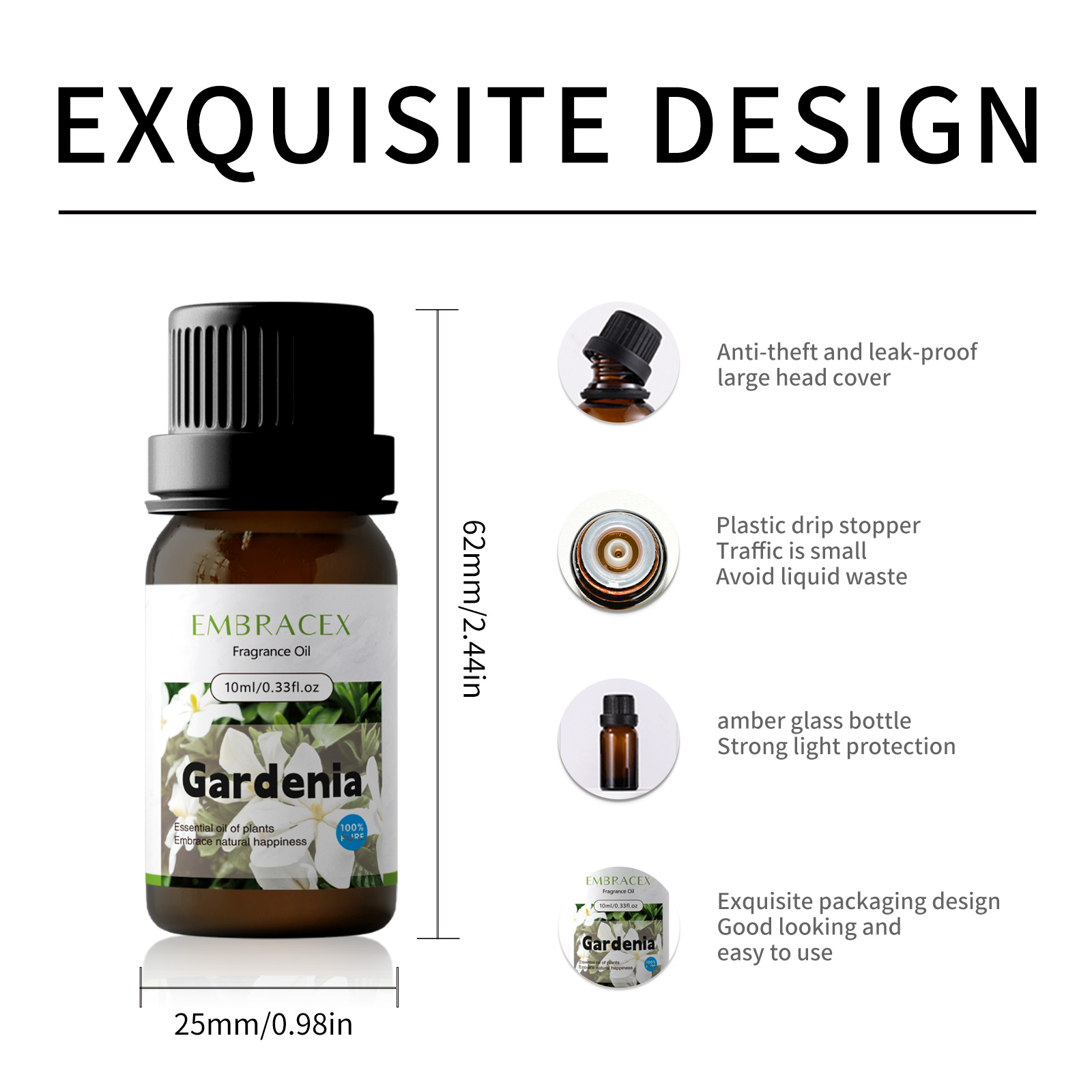 10ml Gardenia Essential Oil Ma - Soap Making Fragrance Oil 评论和价格