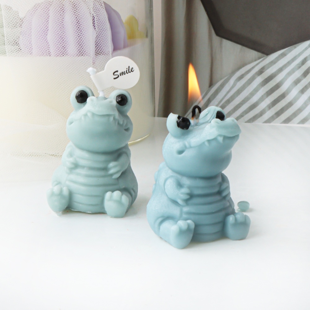 3D Cute Crocodile Candle Silic - Soap Making Home 评论和价格