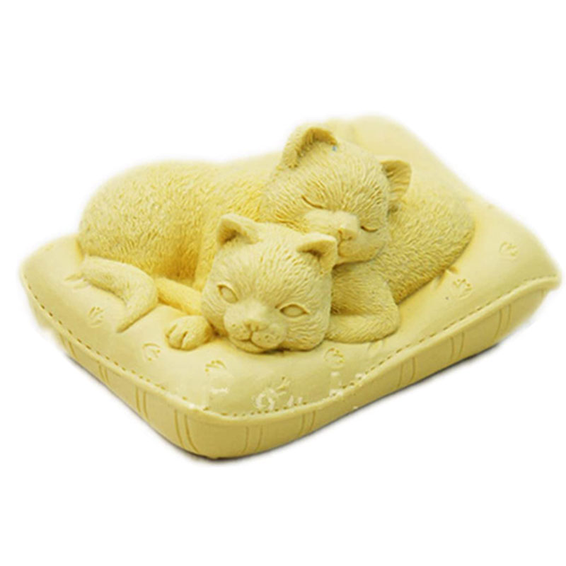 Non-Stick Silicone Cat Mould 3 - Soap Making Art 评论和价格