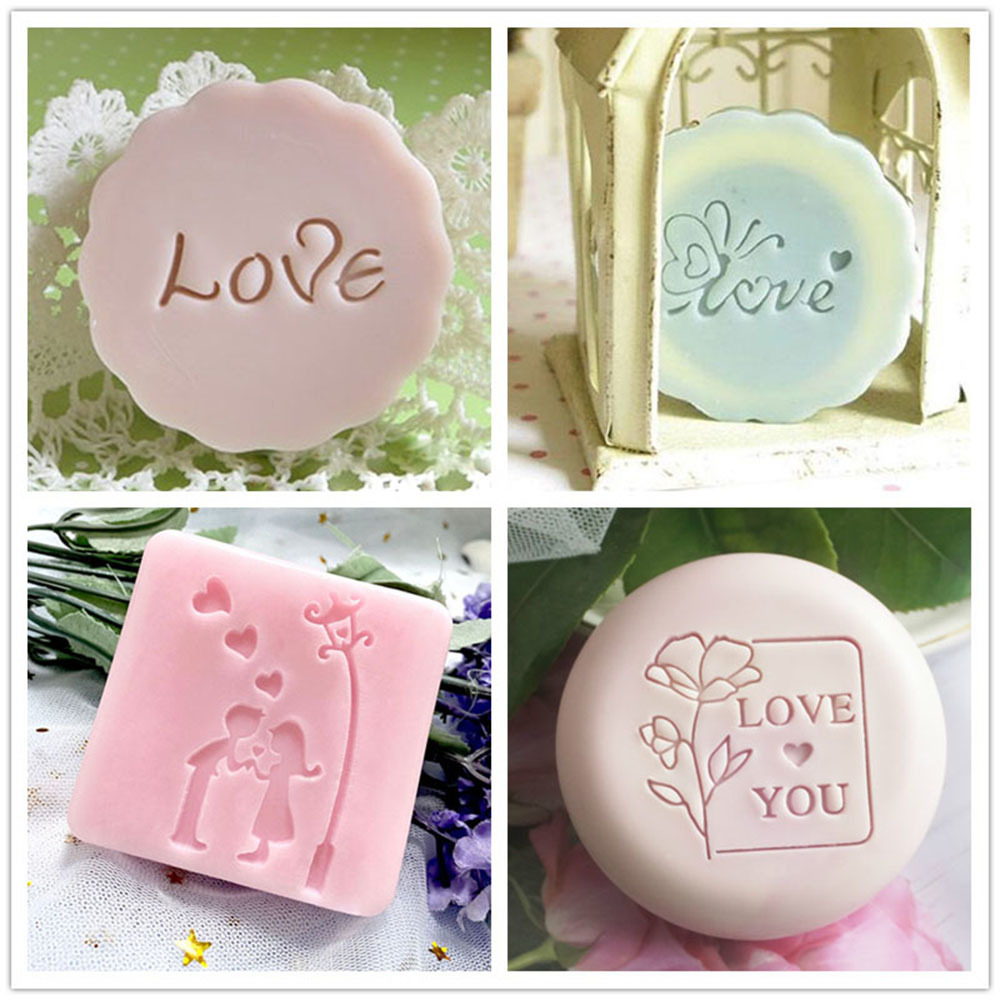LOVE Word Valentine's Day Flow - Soap Stamp Custom 评论和价格