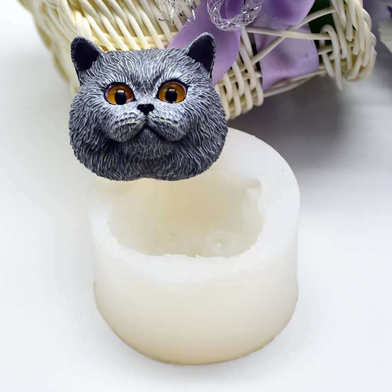 Silicone Mold Short-haired Cat - Soap Making Utensils 评论和价格