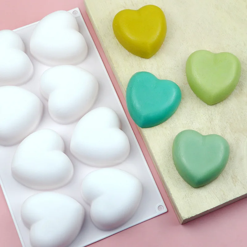 Love Heart Silicone Soap Mold  - Soap Making Utensils 评论和价格