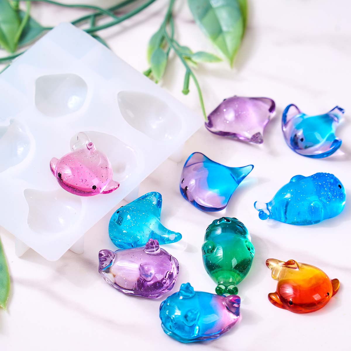 3D Healing Kawaii Manta Ray Wh - Soap Making Utensils 评论和价格