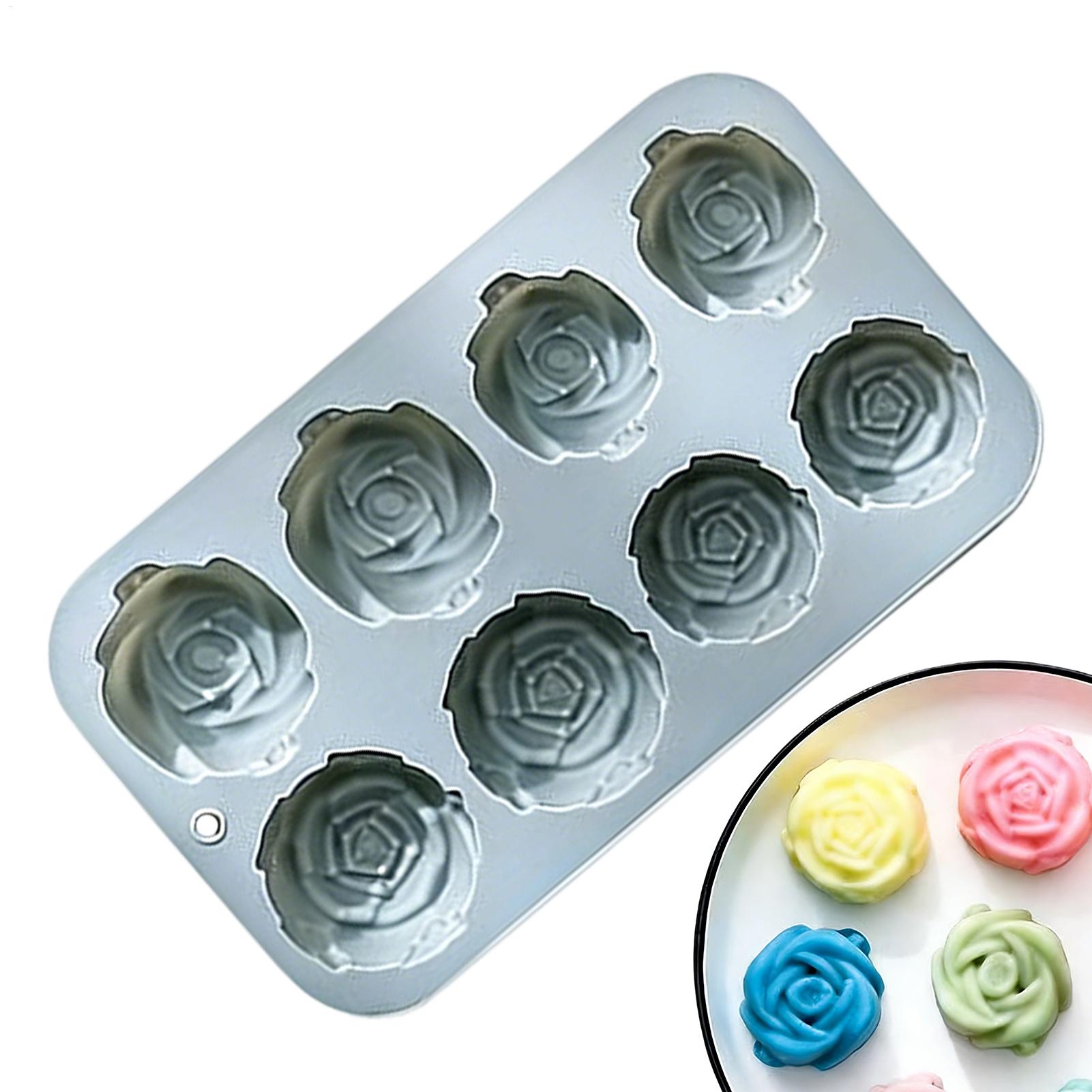 8 Holes Rose Flower Silicone M - Soap Making Home 评论和价格