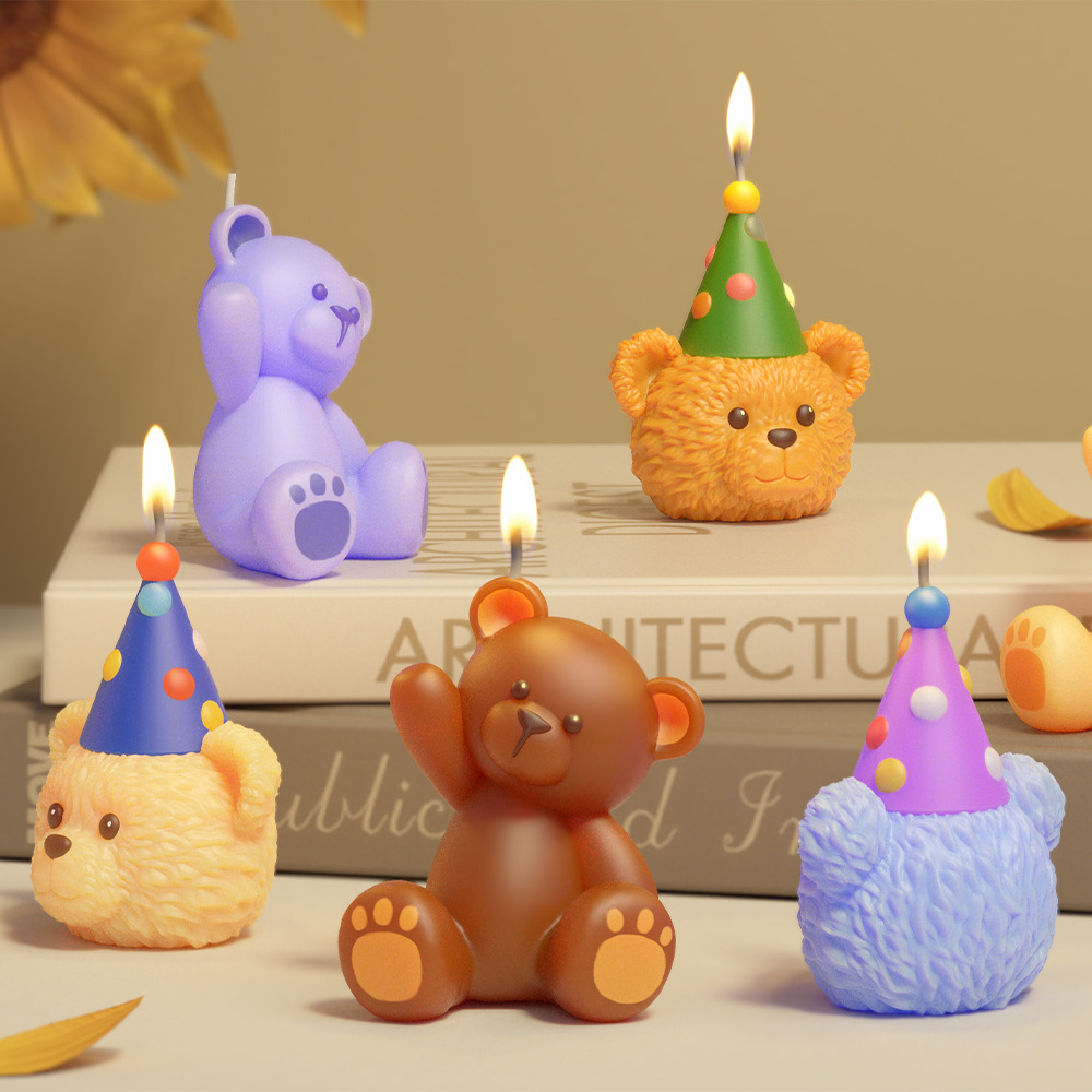 3D Cute Bear Resin Mold for Ca - Soap Making Art 评论和价格