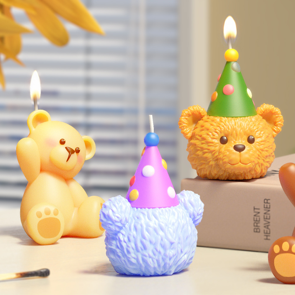 3D Cute Bear Resin Mold for Ca - Soap Making Art 评论和价格