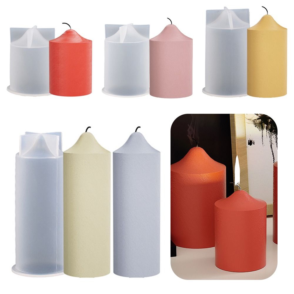 3D Cylinder Candle Mold DIY Si - Soap Making Art 评论和价格