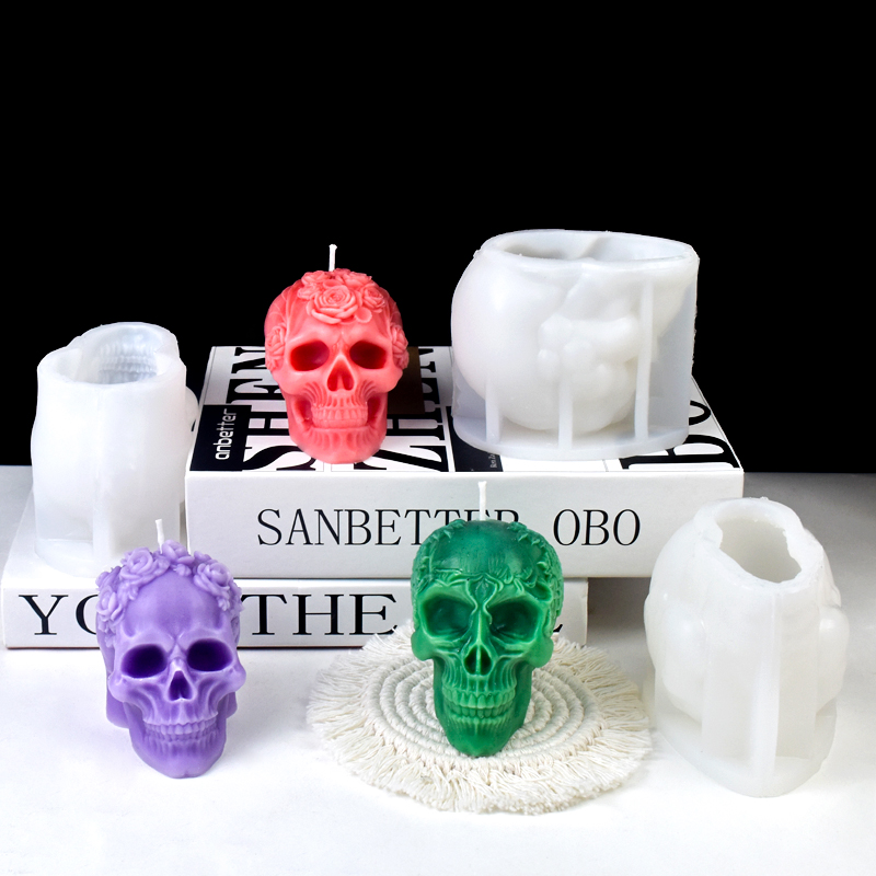 New Halloween Skull Silicone C - Soap Making Art 评论和价格