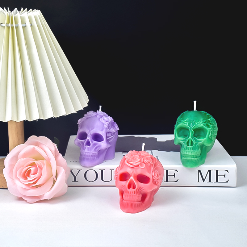 New Halloween Skull Silicone C - Soap Making Art 评论和价格