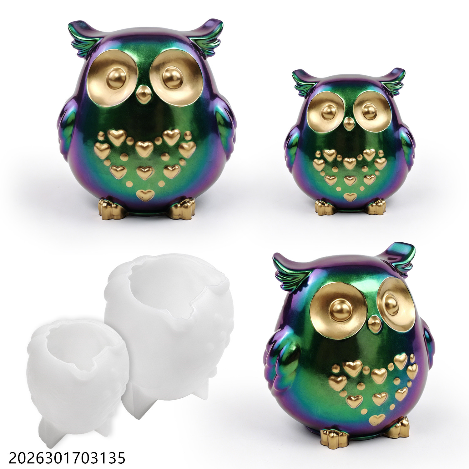 Owl Silicone Mold 3D Bird Shap - Soap Making Utensils 评论和价格