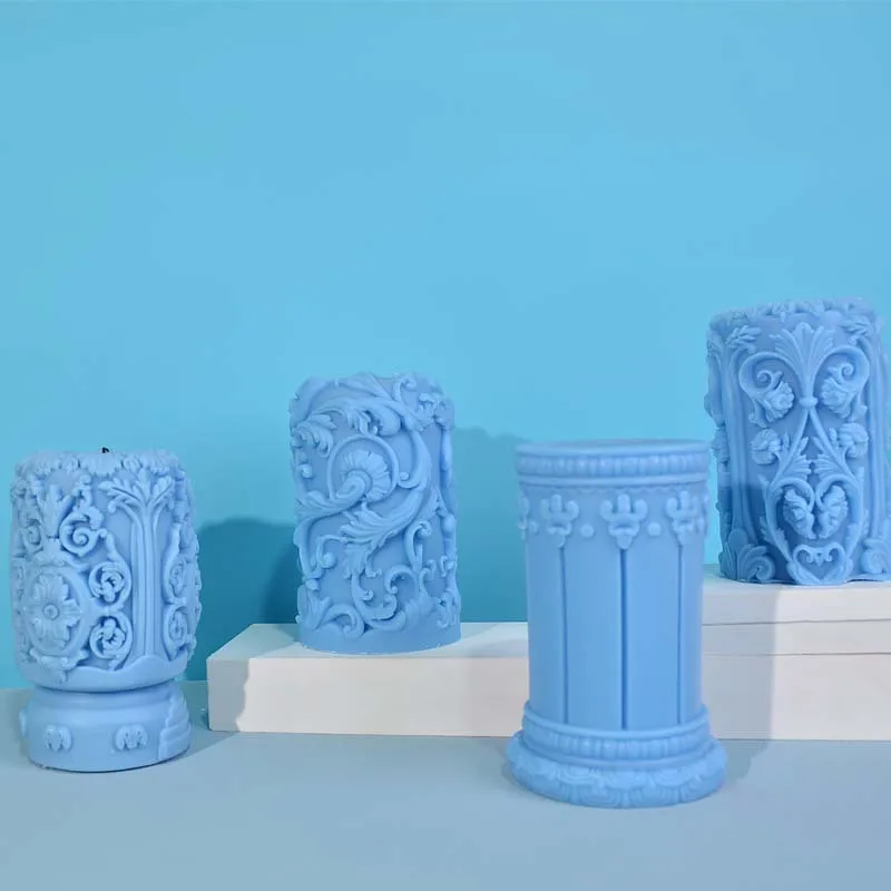 Carved Roman Column Candle Sil - Soap Making Home 评论和价格